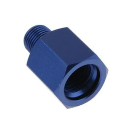 Hot Sales Blue Aluminum M12 to 1/8 NPT Standard Fuel Pressure Oil Pressure Gauge Adapter Connector