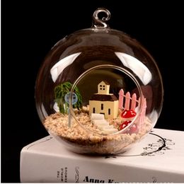 6/8cm Christmas Clear Hanging Ball Glass Candle Holder Tealight Wedding Candle Candlestick for Home Bar Party Decoration