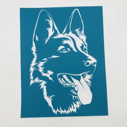 11 Kinds Dogs DIY Mesh Screen Stencils Self Adhesive Screen Printing Screen Template Washable Self-Adhesive Printing Stencil