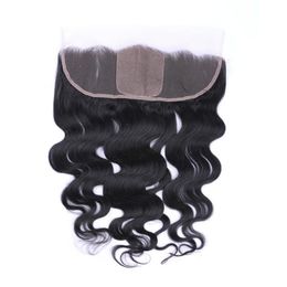 Silk Top 4x4039039 Body Wave Ear To Ear Full Lace Frontals With Baby Hair Silk Base Lace Frontal Closure Bleached Knot1842903