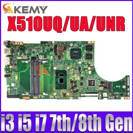 Motherboard X510UQ Mainboard Vivobook 15 X510UN X510UA X510UNR X510UF F510U VM510UA X510UR S510UN S5100U Laptop Motherboard I3 I5 I7 CPU