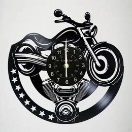 Wall Clocks Clock Motorcycle Biker LP Record Watch Original Gift Home Decoration