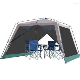 Tents And Shelters Single & Double Layer Automatic 210cm High Pergola Anti-mosquito Mesh Extend Height BBQ Family Outdoor Camping Beach Fast