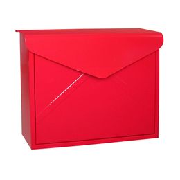 38x12.5x29.4CM Wall Mounted Metal Lockable Simple Mailbox Outdoor Apartment Home Letterbox Mail Newspaper Box Garden Ornament