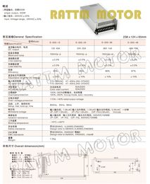 500W DC Switching Power supply 60V / 70V Single Output CNC Accessories Part