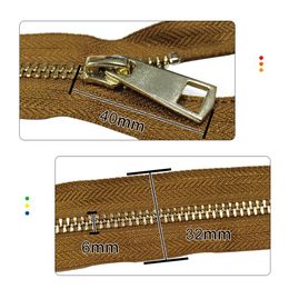 30/40/50/60/70/80Cm 5# Colorful High Quality Open-End Auto-Lock Gold Metal Zipper Diy Handcraft For Garment Clothing Pocket