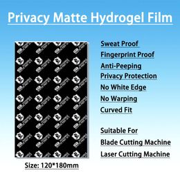 25/50Pcs Mobile Phone HD Matte Privacy Hydrogel Sheet Embossing Design Back Film Cut Machine Mobile Phone Screen Protective Film