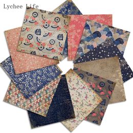 Lychee Life 12Sheets Japanese Scrapbooking Packs Paper Origami Art Paper Craft DIY Photo Album Background Pads Paper Card Making