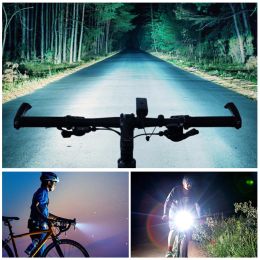 Mini LED Front Bike Light XPG LED USB Charging Bicycle Lamp with Built-in Battery Cycling Torch Light with Taillight