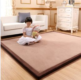 Kids Room Crawling Carpets For Home Living Room Bedroom 3CM Thicken Coral velvet Japanese tatami Floor Mats Child Play Area Rugs