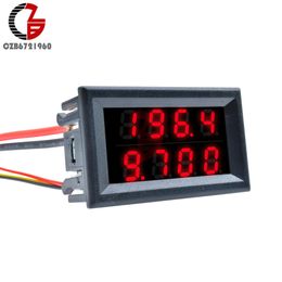 DC 0-100V 0-200V 10A 0.56" Mini LED Digital Voltmeter Ammeter 4 Digit Voltage Current Meter Car Battery Capacity Tester 5V 12V