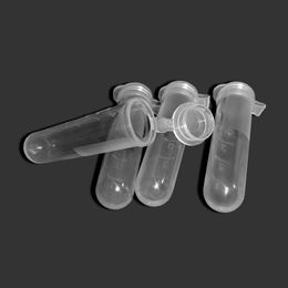 300Pcs 5ml Micro Centrifuge Tube Test Tube Vial Clear Plastic Vials Container Snap Cap For Laboratory Sample Specimen Storage