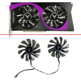 Pads Cooling Fan 85MM 4PIN sxn GP 12V RTX2060 GTX1660S graphics Fan For YESTON GTX1660 SUPER RTX2060 RX5500XT RX5600XT GPU fan