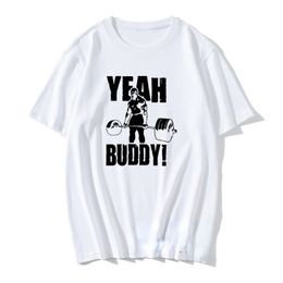 Tshirt for Men Man summer T Shirt Yeah Buddy Ronnie Coleman Body Building Casual Tee Shirt Round Neck Tees Print T-Shirt