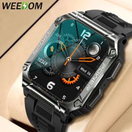 Watches WEEDOM 1.95" New HD Large Screen Bluetooth Call Men's Smart Watch Compass Sports Fitness Tracker Heart Rate Monitor Smart Watch