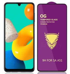OG Tempered Glass Screen Protector Full Glue Coverage Curved Premium Cover Film Guard Shield For Samsung Galaxy A21S A01 A11 A21 A8311093