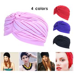 Swimming Multi-color Indian Headscarf Bonnet Caps For Yoga Outdoor Sports Muslim Hijab For Women And Men Handy