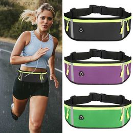 Sport Bags Womens Sports Running Waist Bag Waterproof and Comfortable Fitness Fanny Bag Safety Reflective Tape Bicycle Phone Case Running Band Y24Y2404184CQO