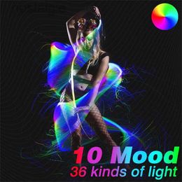 Led Rave Toy LED Fibre Optic USB Rechargeable Disco Dance Whip 360 Swivel Glowing Waving Luminous Light Neon Glow Balls EDM Music Festivals 240410