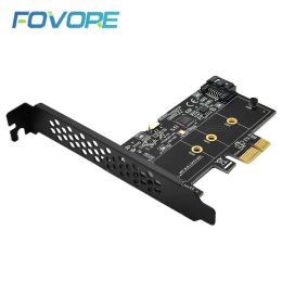 Cards Upgrade Your PC PCIe X1 to M.2 NGFF+SATA Adapter w/ Bracket for 22302280 SSD