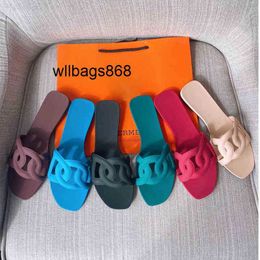 Home Oran Paris Slippers L Summer 2024 Pig Nose Candy Beach Shoes Flat Bottomed Sandals for Women