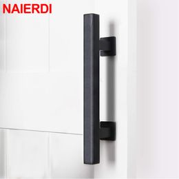 NAIERDI Pull Flush Recessed Wood Door Handle Sliding Barn Door Pull 12" Interior Large Rustic Two-Side Design Door Furniture