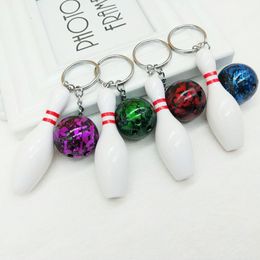 Creative Bowling Keychain Gift Bag Pendant Advertising Promotional Gifts Steam Key Ring Accessories