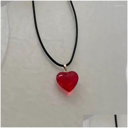 Pendant Necklaces Heart Girl Necklace Mens Love Perfect Gift For Men Children Drop Delivery Jewellery Pendants Dhp6M