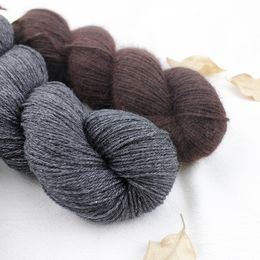 50g Hank Natural Mink Viscose Cashmere Wool Blended Yarn Baby Soft Hand Knitting Crochet Mimi Plus Colour 01-33