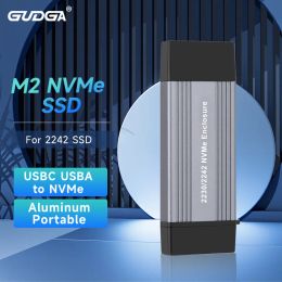 Enclosure NVME SSD Case M.2 to USB 3.1 Gen 2 10Gbps Enclosure Aluminium M2 Type A + Type C External SSD For M/M+B Key 2230 2242