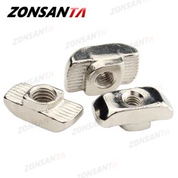 ZONSANTA T Slot Nut M3 M4 M5 M6 M8 T Nut Hammer Sliding Head 3D Printer Parts Fastener Connector 2020 3030 4040 Aluminium Profile