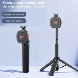 Tripods VRIG Claw MiNI Magnetic Selfie Stick Tripod Phone Tripod Mount For Magsafe iPhone 15 14 13 Pro Xiaomi Samsung Phone Bracket