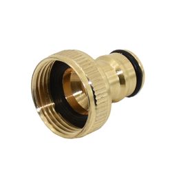 Female thread 3/4" 1" quick connector brass garden nipple connector watering garden tap fitting 1pcs