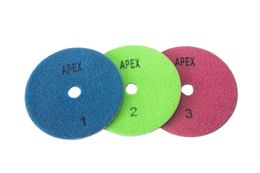 3PCS/Set 5 Inch 125mm 3-Steps Abrasive Diamond Wet Polishing Pad For Grinding And Cleaning Granite Stone Concrete Floor Marble