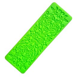 Silicone Lace Mold Mould Sugar Craft Fondant Cake Decorating Tools Embossed Mold Cake Decorating Mould Baking Tool D701
