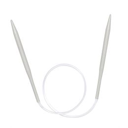 60cm Aluminum Porcelain Surface Circular Knitting Needles Crochet Needles for Knitting DIY Weaving Pins Needle 2-12mm