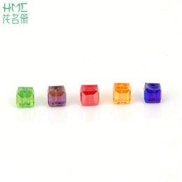 20pcs/lot 8MM Colourful Transparent Square Shape Upscale Austrian Crystal Beads for Bracelet DIY Jewellery Making Glass Loose Beads