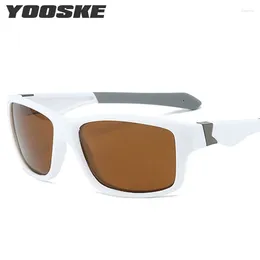 Sunglasses YOOSKE Simple Casual Box Sun Protection Riding Men's Sports Glasses Comfortable Lightweight