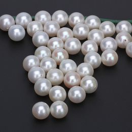 2-11.5mm 3A 4A Real Natural Freshwater Round Loose Pearl Beads DIY Jewellery Making Pearls Earrings Ring Pendants for Women