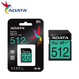 Cards 100% Original ADATA Premier Pro SDXC Card SD Card 64GB 128GB 256GB 512GB High Speed Class 10 U3 V30 UHSI Memory Card For Camera
