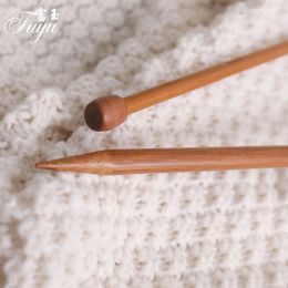 New sweater needle Carbonised bamboo needle single head bamboo charcoal with long wood 35cm knitting needle