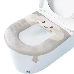 Toilet Seat Covers Cute Cover Washable Cushion Pad Waterproof Soft For O-Shaped V-Shaped U-Shaped