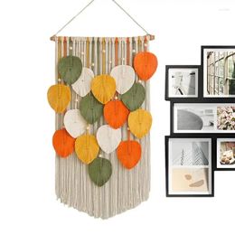 Tapestries Macrame Leaves Wall Decor Bohemian Woven Art Ornament Decoration For Kitchen Bathroom Bedroom Living Room