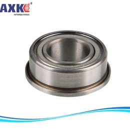 F635ZZ Flange Bearing 5x19x6 Mm ABEC-5 F635 Z ZZ Flanged Ball Bearings F635ZZ RF1950ZZ 5*19*22*6*1.5 Mm Inch Bearing AXK Steel *