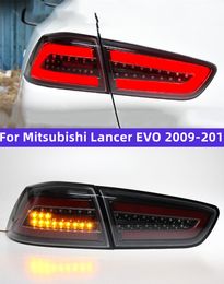 Car Taillights for Mitsubishi Lancer EVO 20 09-20 16 LED Rear Tail Light Brake Lamp Warning Turn Signal Light