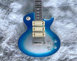 Ace Frehley guitar Humbucker Pickups Rosewood Fingerboard Mahogany Body SilverBlue Burst electric guitar4130565