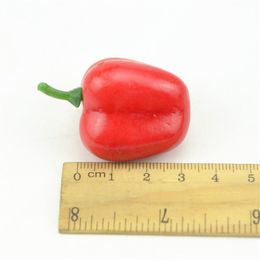 10 pcs 3.4cm Foam Chilli Artificial Foam Plastic Vegetables Fake Artificial PE Fruit Model Party Kitchen Wedding Decoration