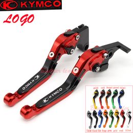 Motorcycles Folding Extendable Brake Clutch Levers Aluminium For KYMCO XCITING 250 300 500 400 DOWNTOWN 125/200/300/350