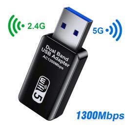 Cards 5Ghz Wifi Adapter Wifi USB Adapter USB 3.0 Wifi Adapter Ethernet Wi Fi Antenna Dongle Network Card WiFi Module for PC Laptop