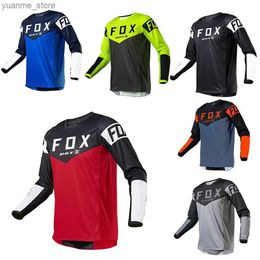 Cycling Shirts Tops BAT Downhill Jerseys Enduro Mountain Bike Shirts Offroad DH Motorcycle Motocross T-Shirt Maillot Ciclismo Hombre Y240410